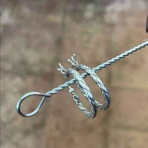 Sterling Silver .75” Hoop Earrings